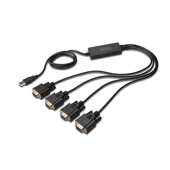 Εικόνα της USB TO SERIAL 4x RS-232 DB9 ADAPTER (V2.0)  ΜΕ ΚΑΛ.1.5μ
