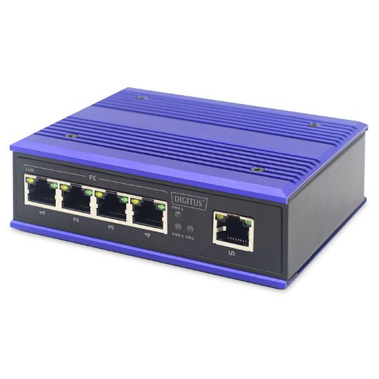 Εικόνα της SWITCH 4 10/100 RJ45 Ports, Industrial + 1x RJ45 Uplink