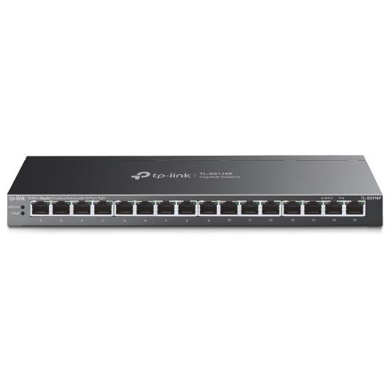 Εικόνα της SWITCH 16 Port 1Gigabit   with 16-Port PoE+ 120W  Desktop  Case