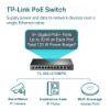Εικόνα της SWITCH 10 Port 1Gigabit  +1 SFP  with 8-Port PoE+ 123W Easy Smart Desktop  Case