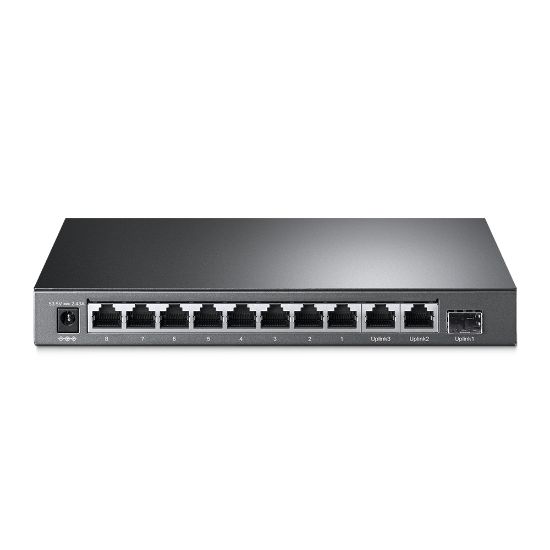 Εικόνα της SWITCH 8-Port 10/100Mbps + 3 Gigabit+1 SFP  with 8-Port PoE+ 124W  Desktop Steel Case