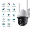 Εικόνα της 4MP Outdoor Full-Color Wi-Fi Pan Tilt Network Camera-4mm Lens