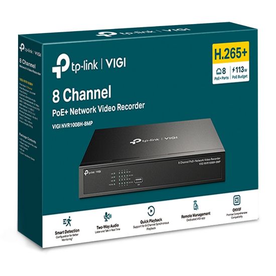 Εικόνα της 8 Channel PoE+ Network Video Recorder