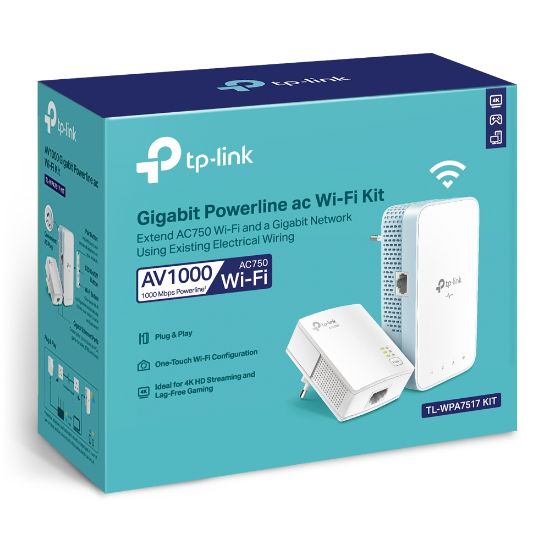 Εικόνα της POWER LINE AV1000 Gigabit Powerline ac Wi-Fi Kit