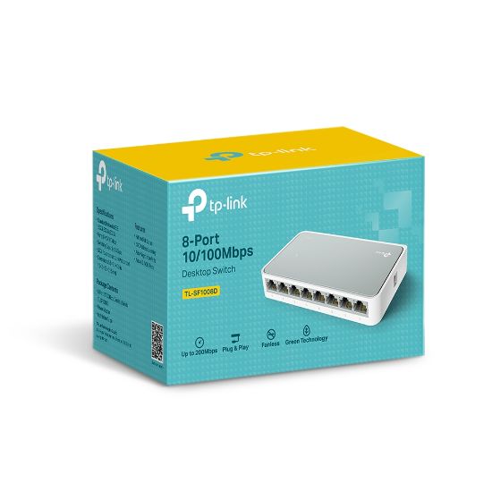 Εικόνα της SWITCH 8 10/100M RJ45 Ports, Desktop Plastic Case