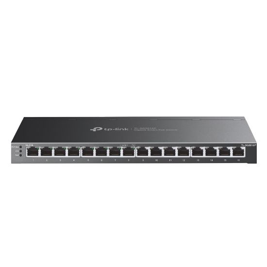 Εικόνα της SWITCH 16-Port Gigabit Smart Managed  8Port PoE+  120W PoE Power Desktop Steel Case