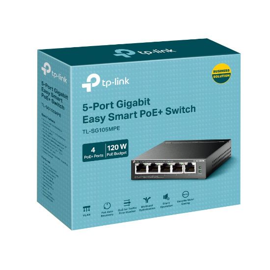 Εικόνα της SWITCH 5 Port 1Gigabit   with 4-Port PoE+ 120W Easy Smart  Desktop  Case