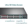 Εικόνα της SWITCH 24-Port 10/100Mbps + 2 Gigabit+2 SFP  with 24-Port PoE+ 250W  19-inch Rack-mountable