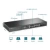 Εικόνα της SWITCH 24-Port Gigabit L2+ Managed Switch with 4 10GE SFP+ Slots 19-inch Rack-mountable  Case