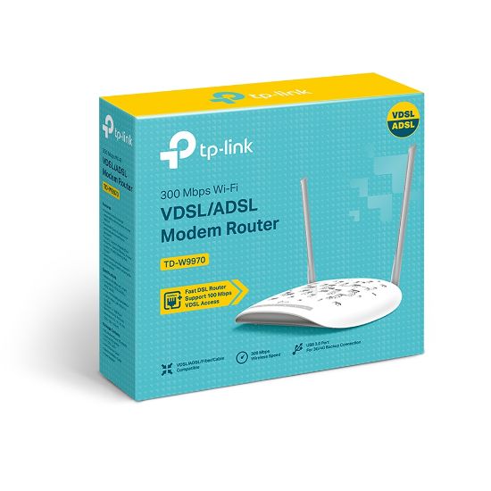 Εικόνα της MODEM ROUTER 300Mbps VDSL/ADSL, 4 FE LAN ports, 1 USB 2.0, Annex A