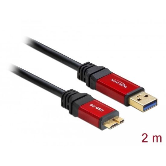 Εικόνα της USB cable type A-B Micro  V.3.0  2.0 m Premium