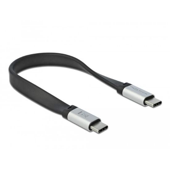 Εικόνα της USB 3.2 Gen 2 FPC Flat Ribbon Cable Type-C  to Type-C 22 cm PD 3A E-Marker