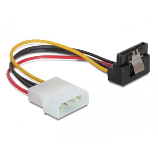 Εικόνα της ADAPTER ΤΡΟΦΟΔΟΣΙΑΣ 4pin ATA to SATA ΓΩΝΙΑΚΟ 90" LATCH 15cm