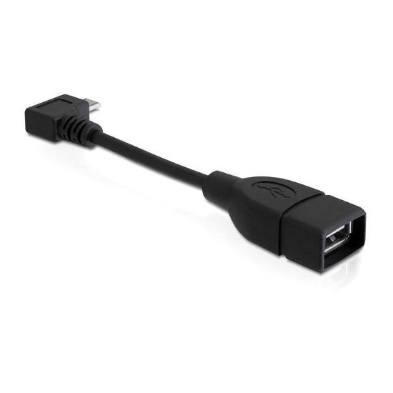 Εικόνα της ADAPTER USB MICRO B MALE 90  to USB A FEMALE OTG 11cm
