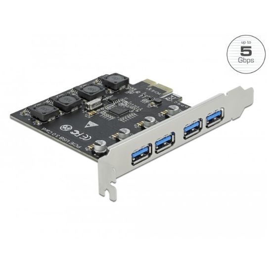 Εικόνα της PCI Expr x1 Card to 4 x external USB SuperSpeed (USB 3.2 Gen 1)