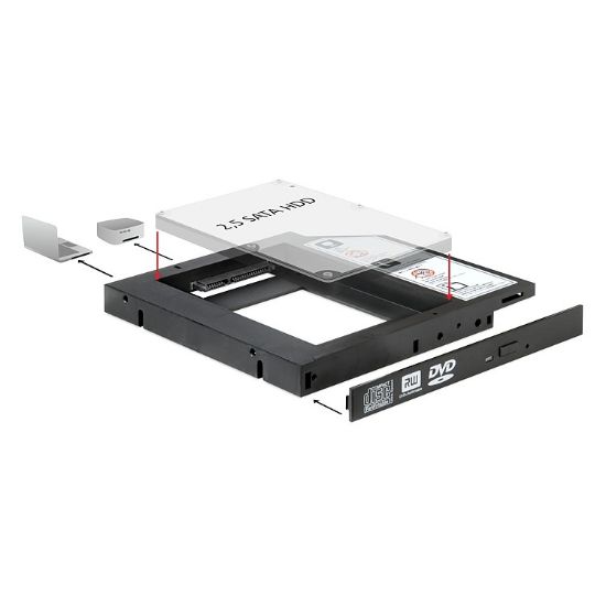 Εικόνα της CADDY FRAME for SSD/HDD 2.5 "SATA to SATA III 9.5mm Υψος