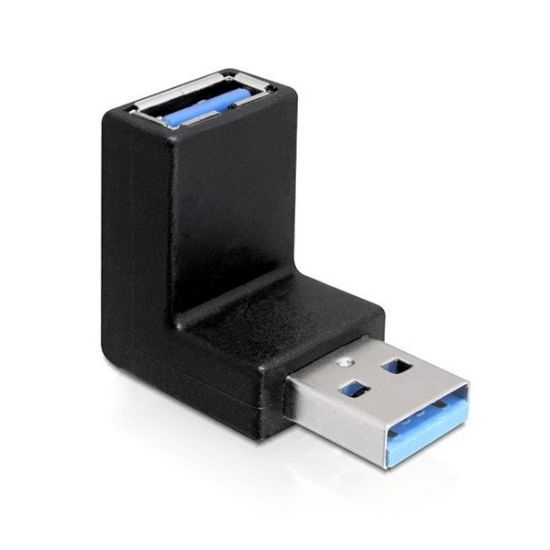 Εικόνα της ADAPTER USB 3.0 Type-A Male to Type-A female angled 90° vertical