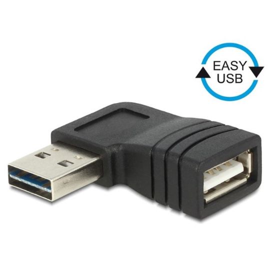 Εικόνα της ADAPTER USB2.0 A/A M/F ΓΩΝΙΑΚΟ