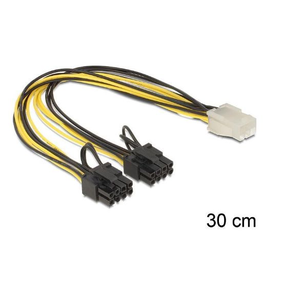 Εικόνα της ΚΑΛΩΔΙΟ ΤΡΟΦΟΦΟΣΙΑΣ 6pin female ΣΕ 2X8pin male