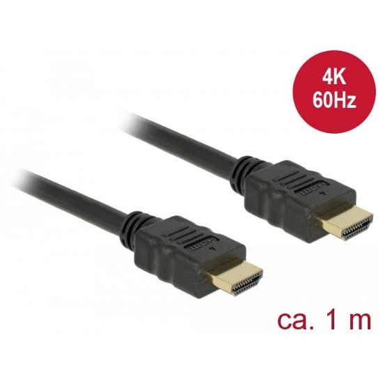 Εικόνα της καλώδιο HDMI 1m 4K GOLD P.  w.ETHERNET