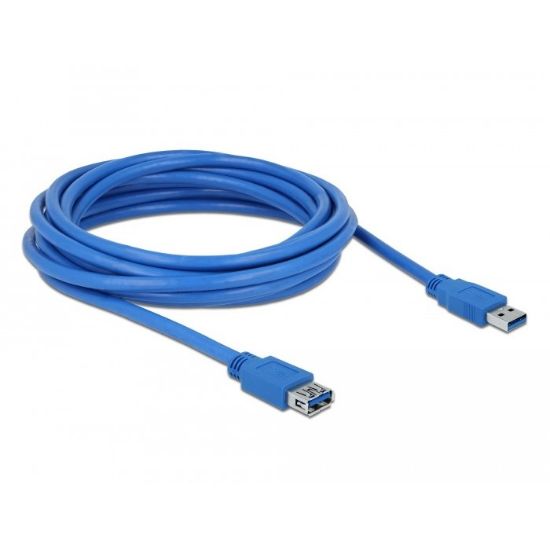 Εικόνα της USB cable type A-A M/F V. 3.0 5m blue