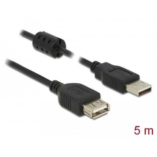 Εικόνα της USB cable type A-A M/F V. 2.0 5m