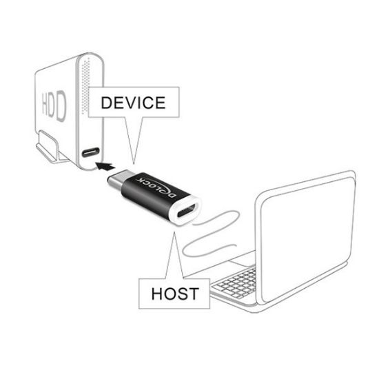 Εικόνα της ADAPTER USB Micro-B female to USB Type-C male