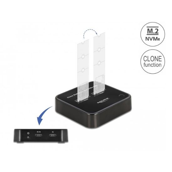 Εικόνα της Docking Station for 2 x M.2 NVMe PCIe SSD with Clone fun