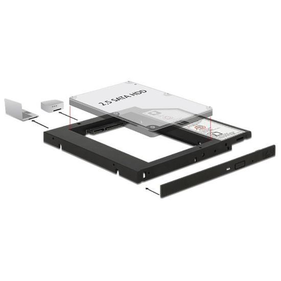 Εικόνα της CADDY FRAME for SSD/HDD 2.5 "SATA to SATA 9.5mm Υψος