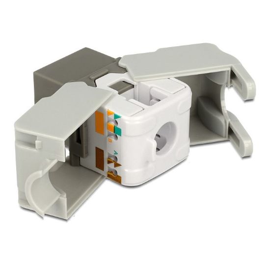 Εικόνα της Keystone Cat6 UTP RJ45 jack to LSA  grey