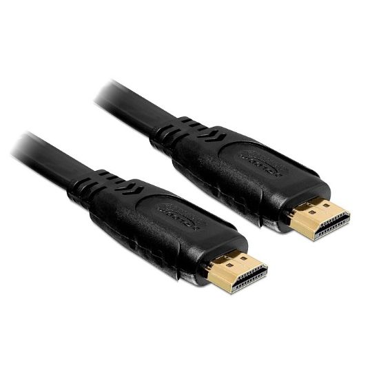 Εικόνα της καλώδιο HDMI 1m 4K GOLD P.  w.ETH. FLAT