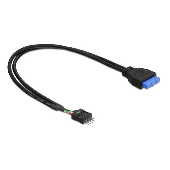 Εικόνα της ΚΑΛΩΔΙΟ USB 3.0 pin header female to USB 2.0 pin header male 45 cm