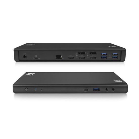 Εικόνα της DOCKING STATION TYPE-C to Triple 4K (2DP-100WPD-LAN-USB-TYPE-C)