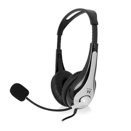 Εικόνα της HEADPHONE 2x 3.5mm Jack, 2,1m, Grey-Black with microphone