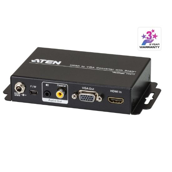 Εικόνα της CONVERTER HDMI M TO VGA F with Scaler