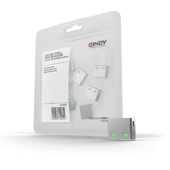 Εικόνα της Port Blocker USB  (without key) Pack of 10 green
