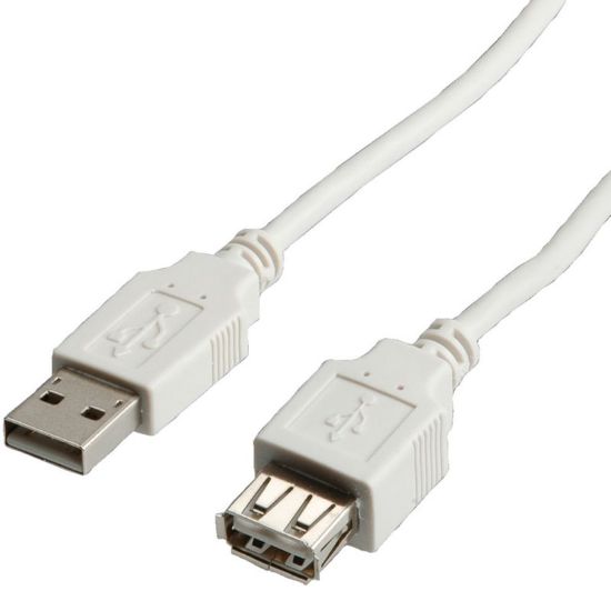 Εικόνα της USB cable standard type A-A M/F V. 2.0  0.8 m