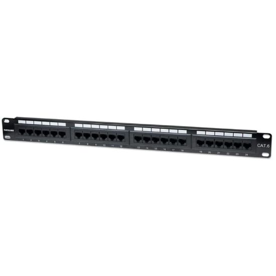 Εικόνα της PATCHPANEL 24 PORT CAT6  UTP ΜΑΥΡΟ