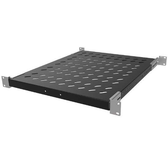 Εικόνα της Ραφι 1Uγια rack με βαθος 80cm 50Kgr L=52,5cm+brackets RAL9005