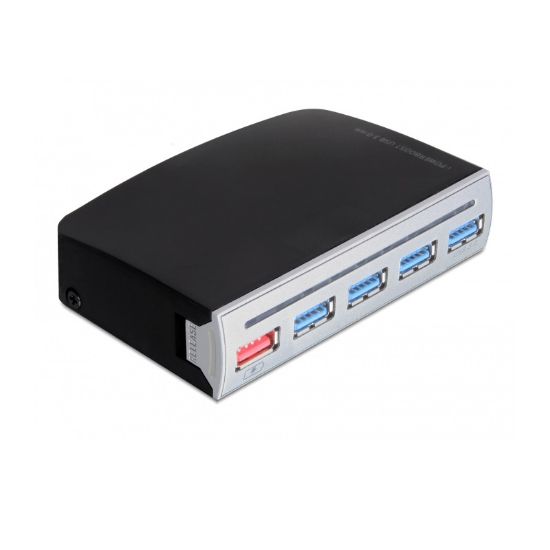 Εικόνα της HUB 4 PORT USB 3.0 & 1 port USB power int/ext