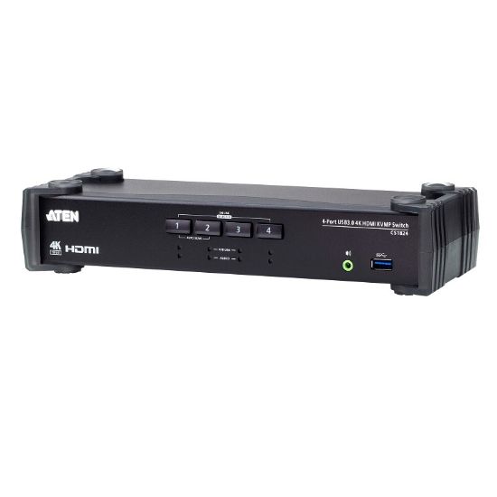 Εικόνα της KVM 4PORT HDMI/USB 3.0 4K/60Hz ΜΕ ΗΧΟ