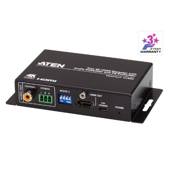 Εικόνα της EXTENDER HDMI 4K (repeater) with Audio Embedder and De-Embedder