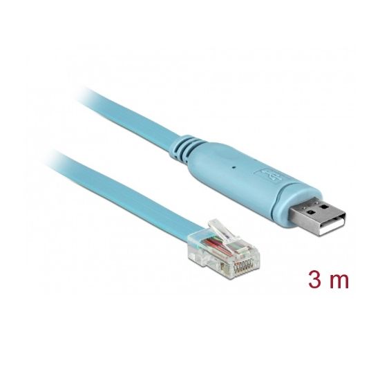Εικόνα της USB 2.0 Type-A male to 1 x Serial RS-232 RJ45 male 3.0 m blue
