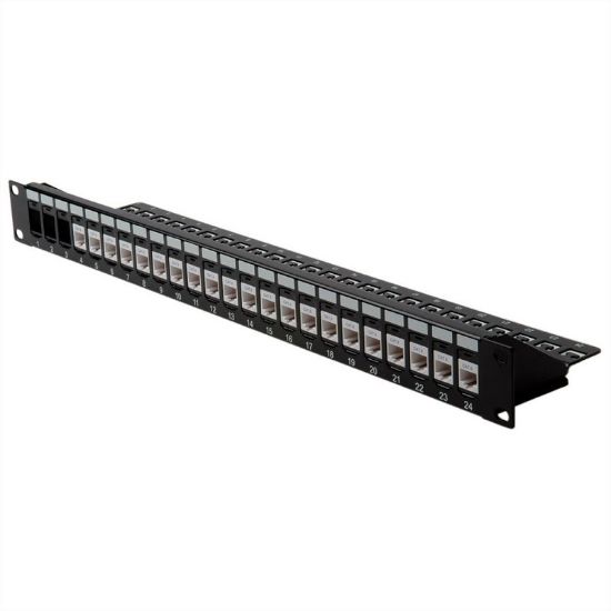 Εικόνα της KEYSTONE PANEL CAT6 1U 24P.ΚΕΝΟ (Mε Στήριγμα Καλωδίων)