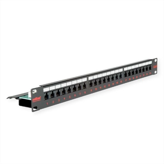 Εικόνα της PATCHPANEL 24 PORT CAT6  UTP ΜΑΥΡΟ (vertical patch)