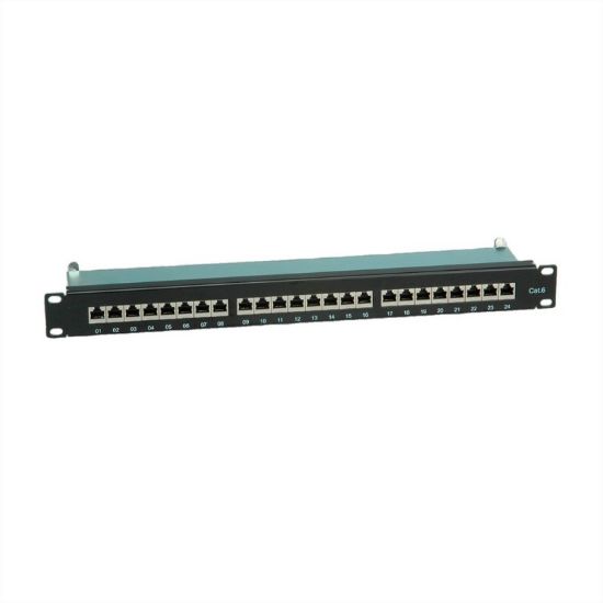 Εικόνα της PATCHPANEL 24 PORT CAT6  STP ΜΑΥΡΟ