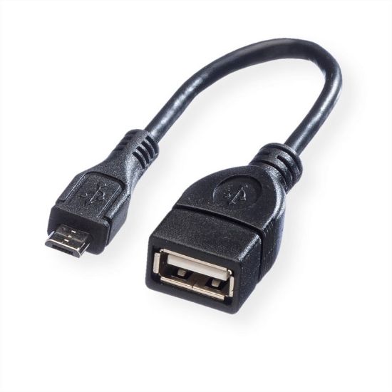 Εικόνα της ADAPTER USB MICRO B MALE/USB A FEMALE OTG 15cm