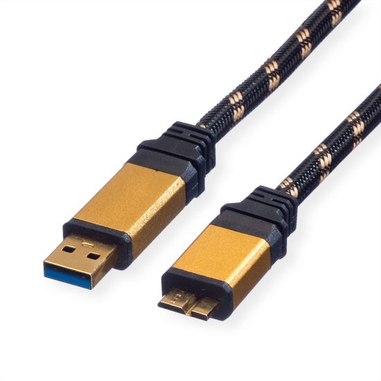 Εικόνα της USB cable type A - Micro B V.3.0 0.8 m GOLD