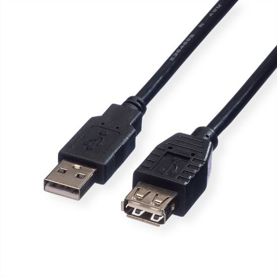 Εικόνα της USB cable type A-A M/F V. 2.0   0.8 m