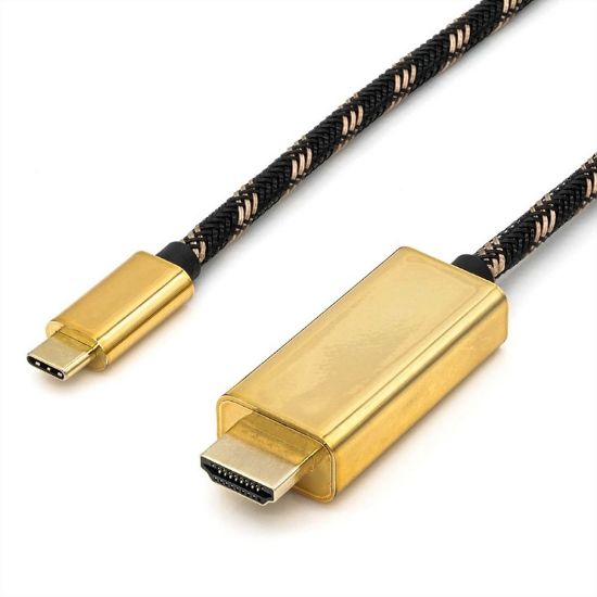 Εικόνα της CABLE USB Type-C Male to HDMI 2m GOLD